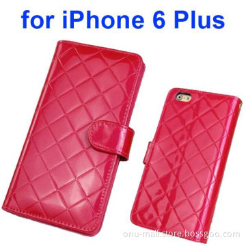 Top Grade Multifunctional Flip Wallet Leather Case for iPhone 6 Plus 5.5 Inch with Card Holder and Lanyard